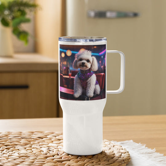 Maltipoo General- Travel mug with a handle v5