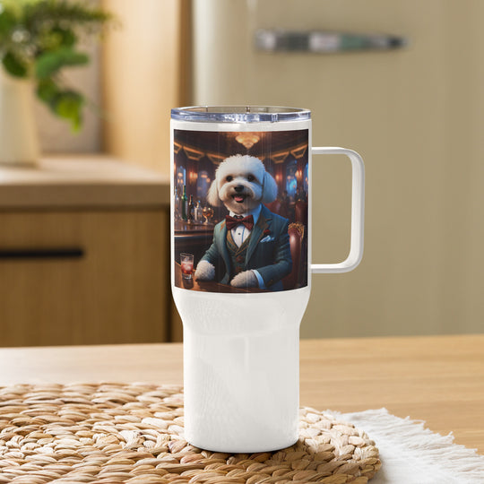 Maltipoo General- Travel mug with a handle v6