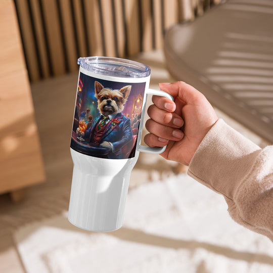 Pekapoo General- Travel mug with a handle v4