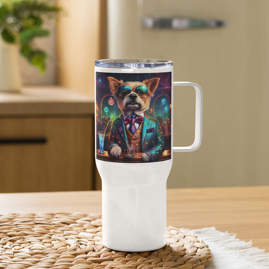 Pekapoo General- Travel mug with a handle v5