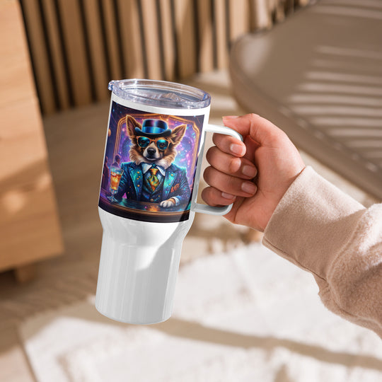 Pekapoo General- Travel mug with a handle v11