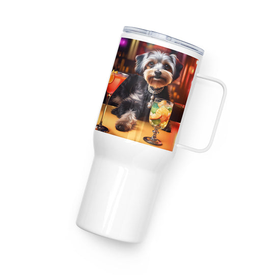 Yorkipoo General- Travel mug with a handle v8