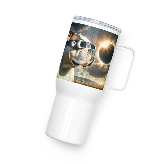 American Bulldog Eclipse- Travel mug with a handle