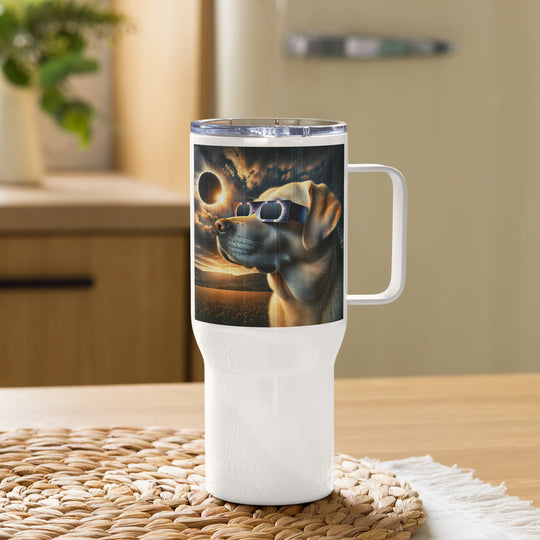 Labrador Retriever Eclipse- Travel mug with a handle