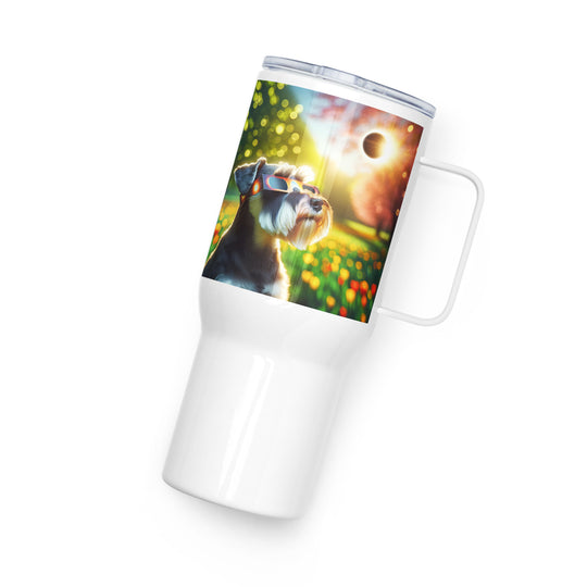 Miniature Schnauzer Eclipse- Travel mug with a handle v2