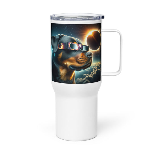 Rottweiler Eclipse- Travel mug with a handle