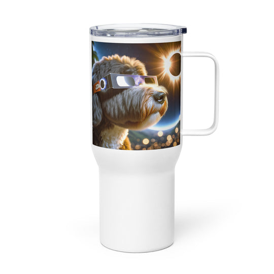 Bernedoodle Eclipse- Travel mug with a handle