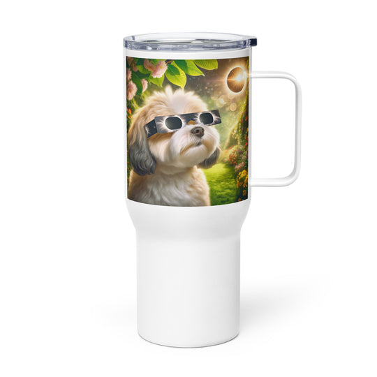 Cavachon Eclipse- Travel mug with a handle v2