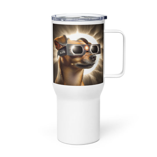 Chiweenie Eclipse- Travel mug with a handle