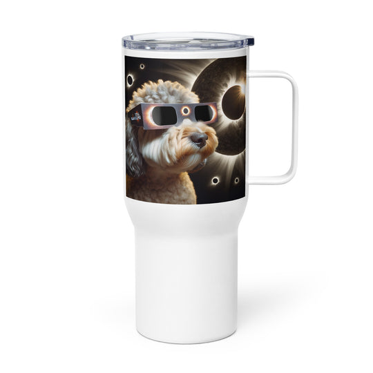 Cockapoo Eclipse- Travel mug with a handle v2