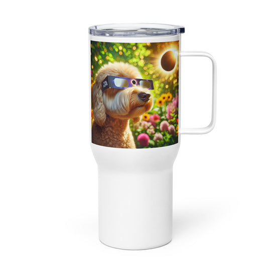 Labradoodle Eclipse- Travel mug with a handle