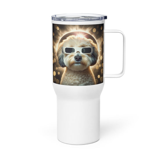 Maltipoo Eclipse- Travel mug with a handle