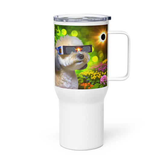 Maltipoo Eclipse- Travel mug with a handle v2