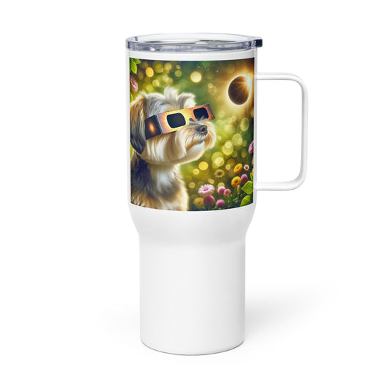 Morkie Eclipse- Travel mug with a handle v2