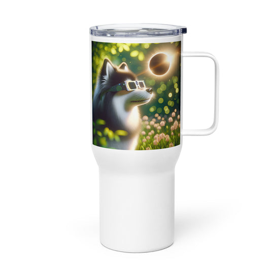 Pomsky Eclipse- Travel mug with a handle