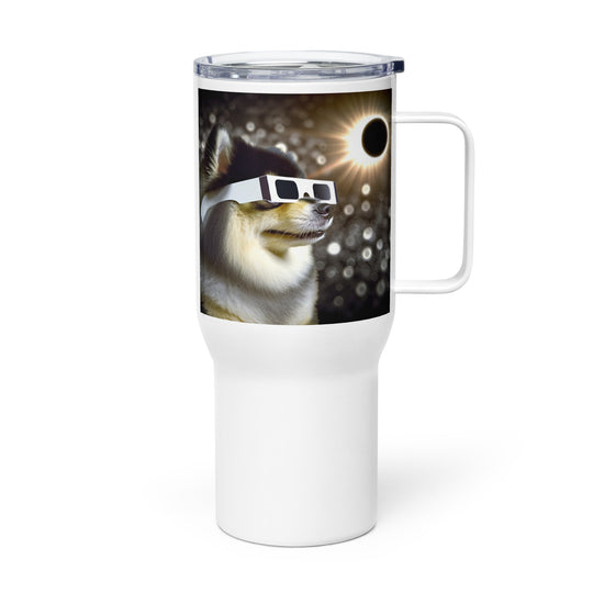 Pomsky Eclipse- Travel mug with a handle v2