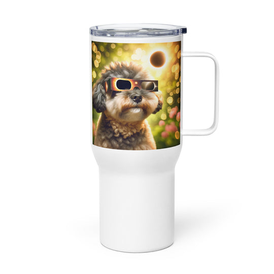 Pugapoo Eclipse- Travel mug with a handle