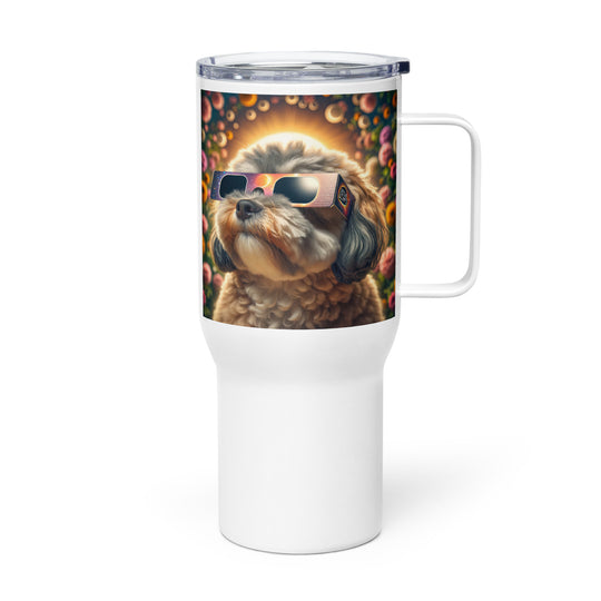 Shih Poo Eclipse- Travel mug with a handle v2