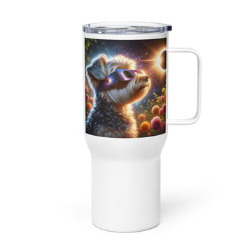 Yorkipoo Eclipse- Travel mug with a handle