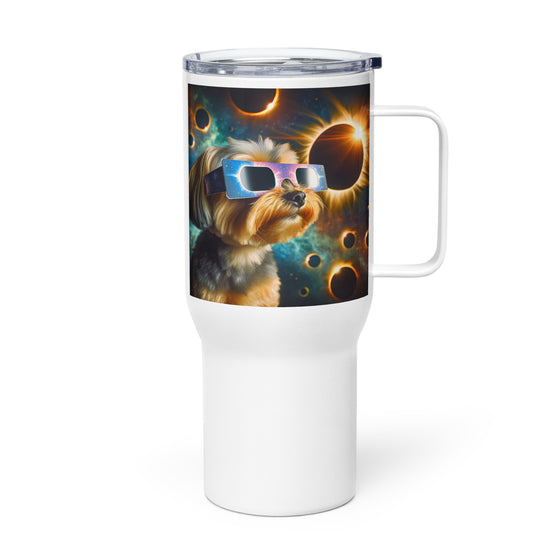 Yorkipoo Eclipse- Travel mug with a handle v2