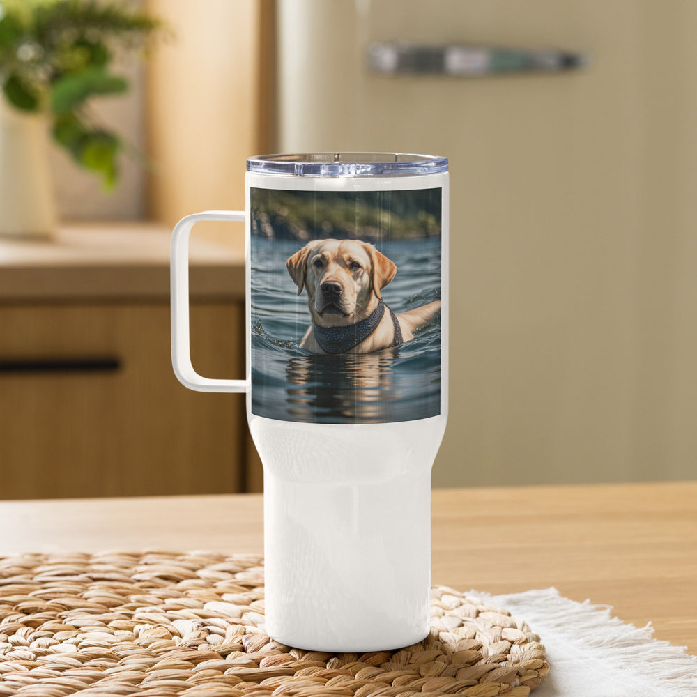 Travel mug with a handle-Labrador Retriever V4