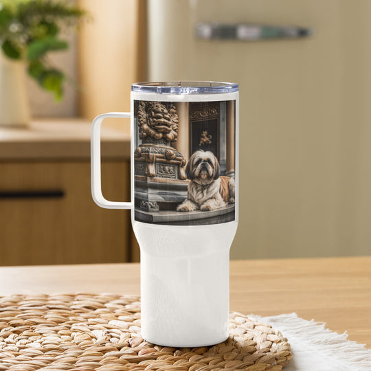 Shih Tzu- Travel mug with a handle v4