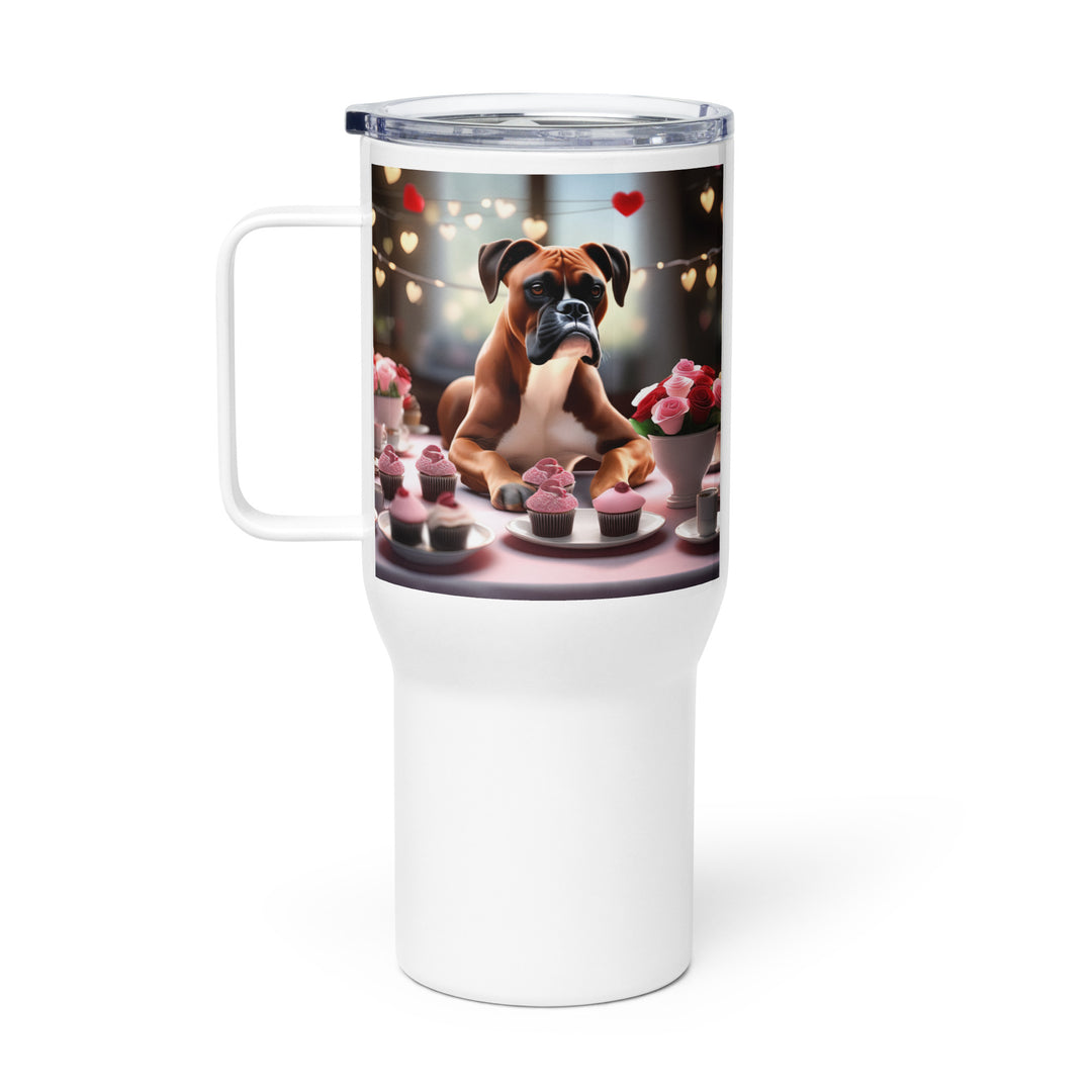 Boxer Romantic- Travel mug with a handle