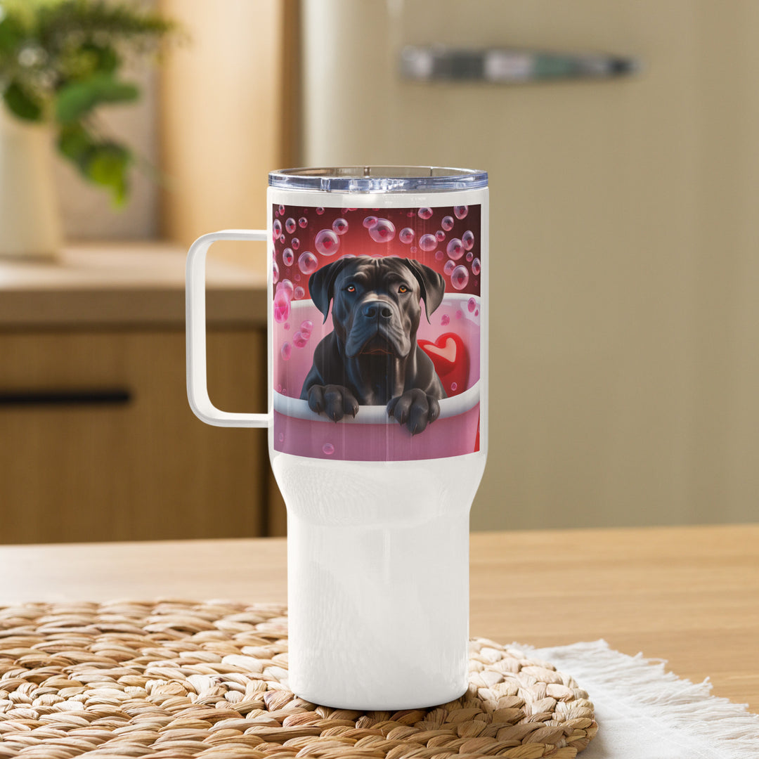 Cane Corso Romantic- Travel mug with a handle