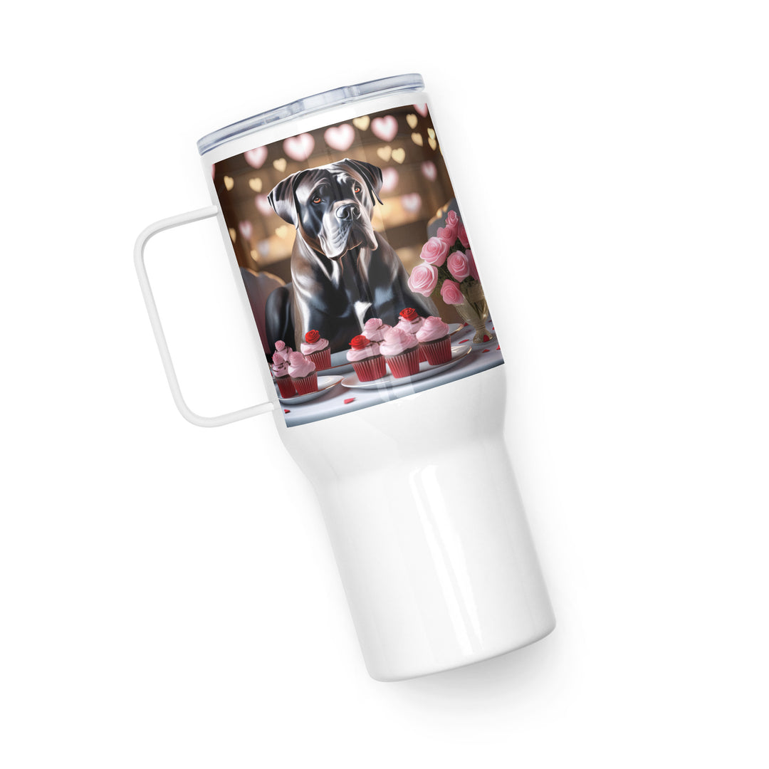 Cane Corso Romantic- Travel mug with a handle v2