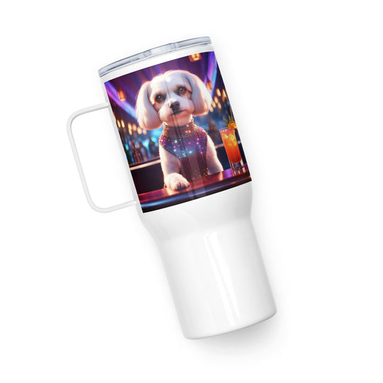 Cavachon- Travel mug with a handle v4