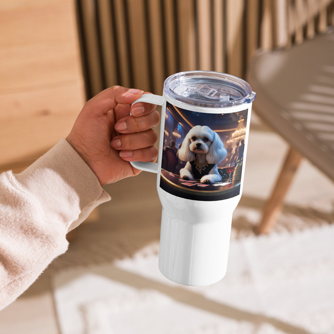 Cavachon- Travel mug with a handle v8