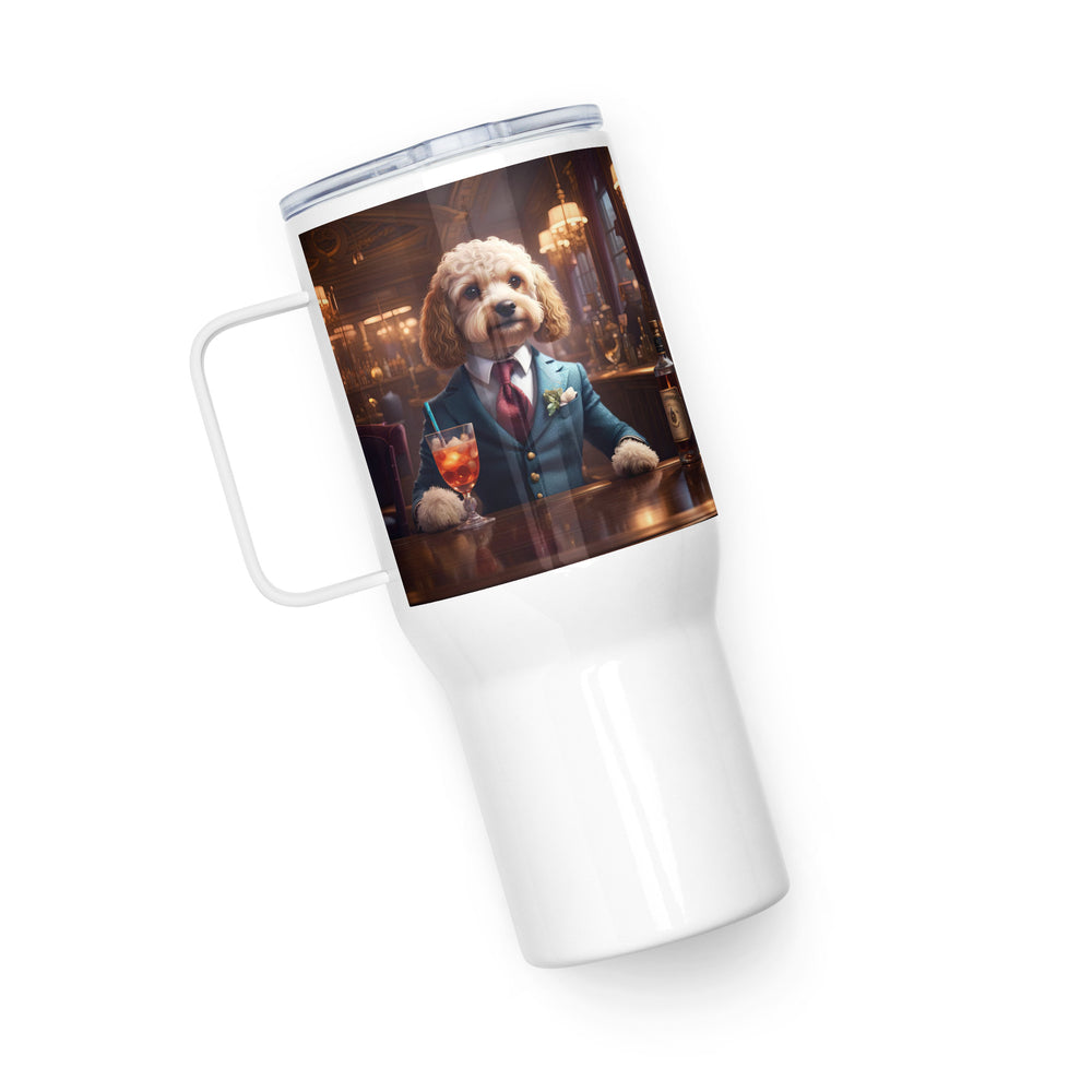 Cavapoo General- Travel mug with a handle v4