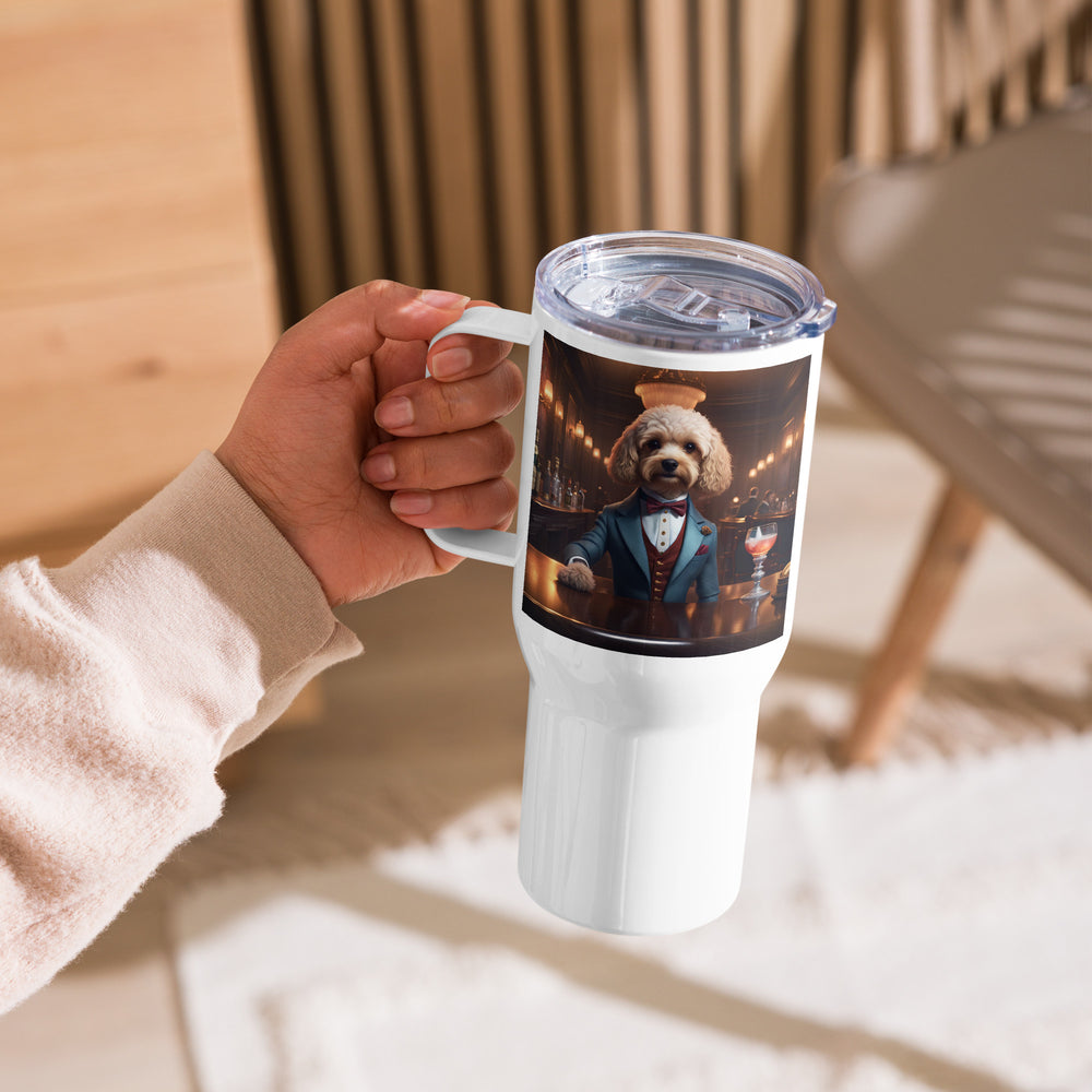 Cavapoo General- Travel mug with a handle v9