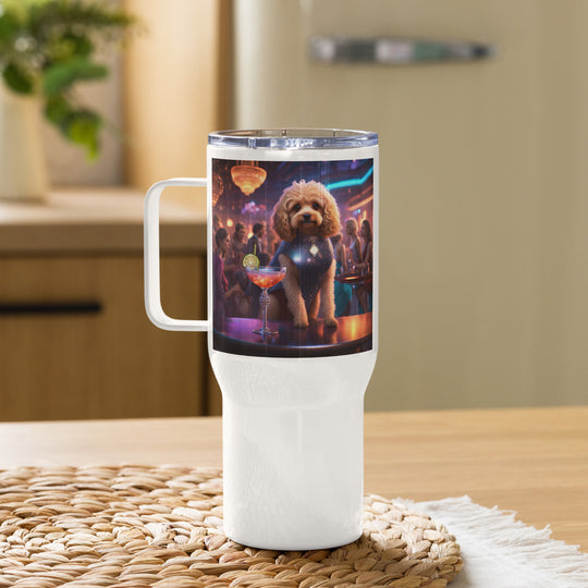 Cavapoo General- Travel mug with a handle v11