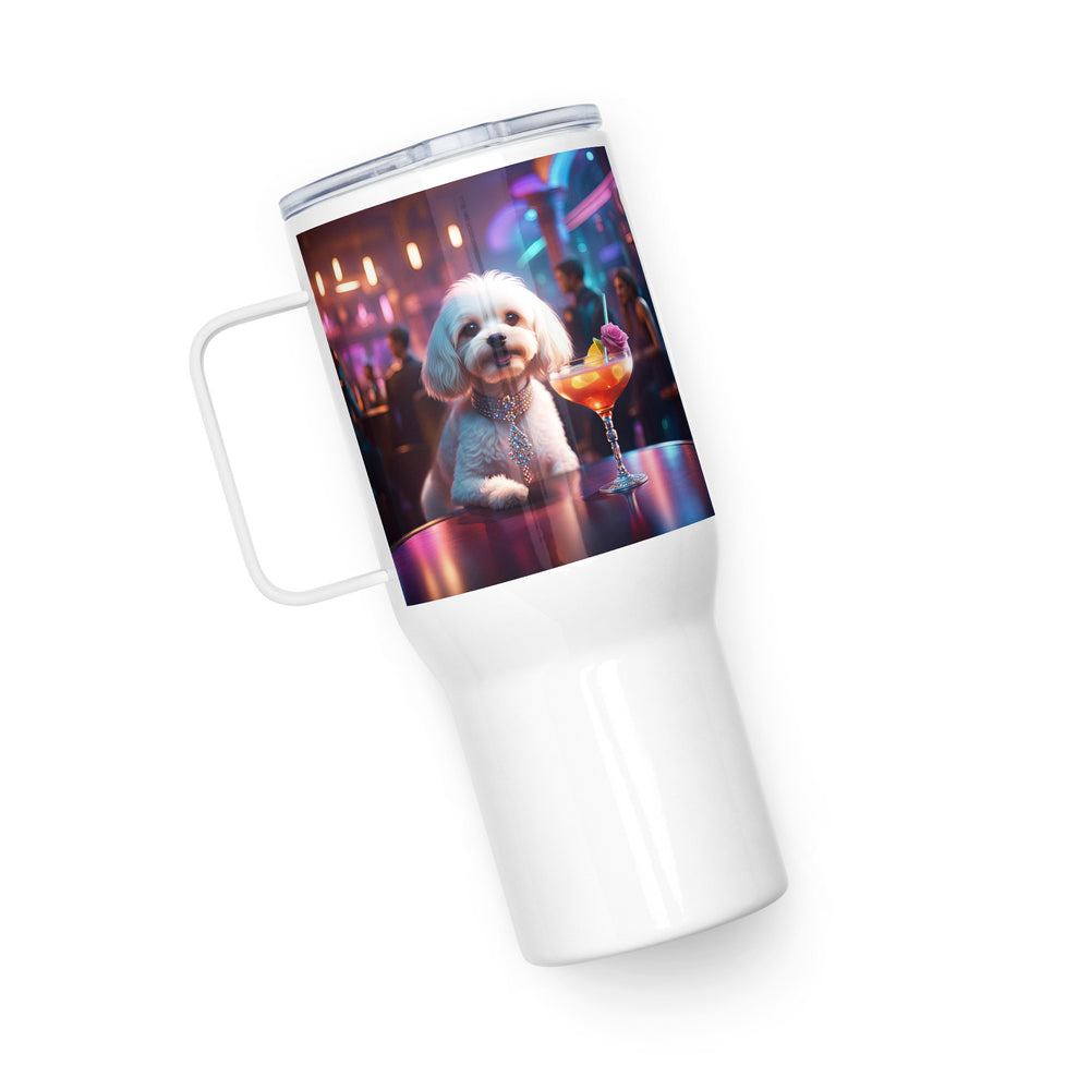 Cavapoo General- Travel mug with a handle v12