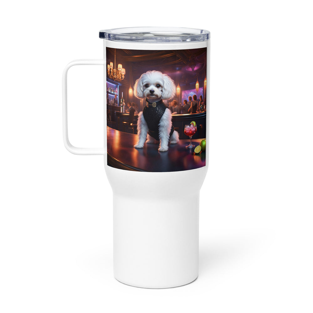 Cavapoo General- Travel mug with a handle v17