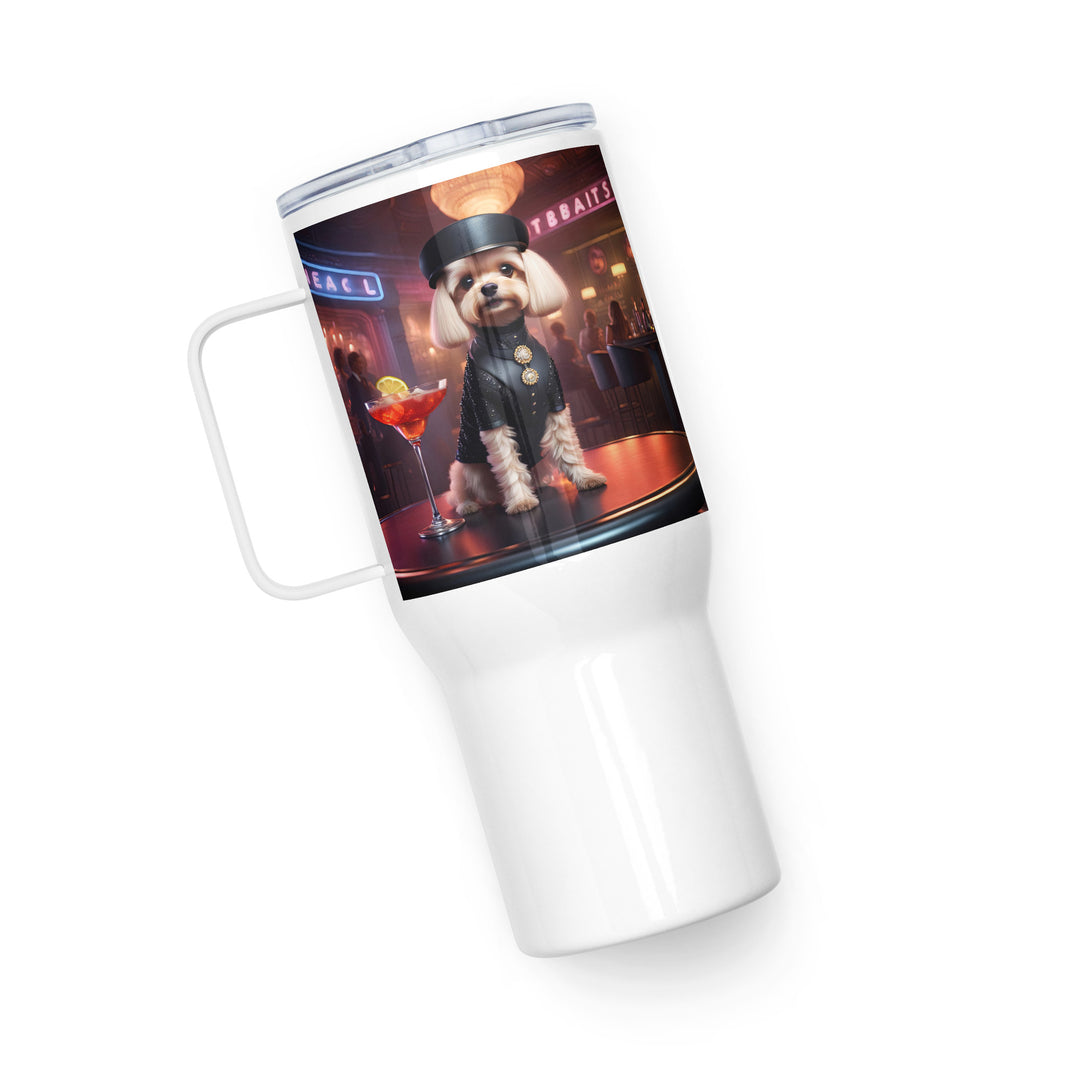 Cavapoo General- Travel mug with a handle v27