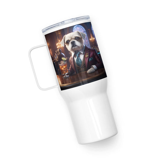 Cavapoo General- Travel mug with a handle v30