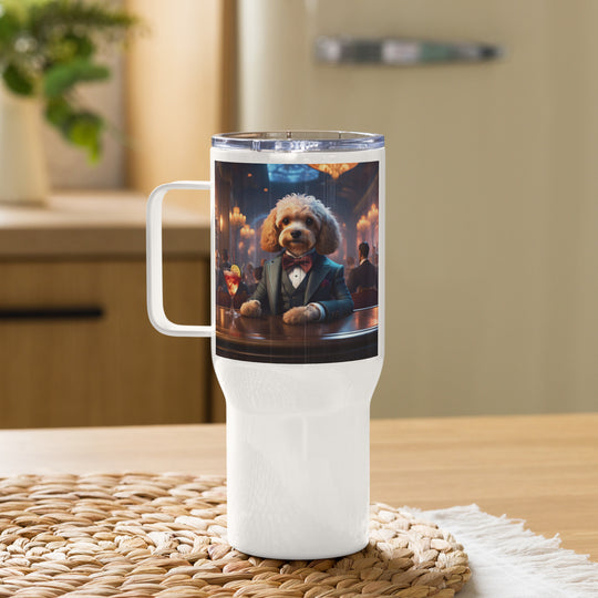 Cavapoo General- Travel mug with a handle v31