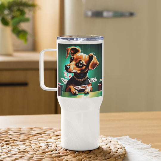 Chiweenie General- Travel mug with a handle v2