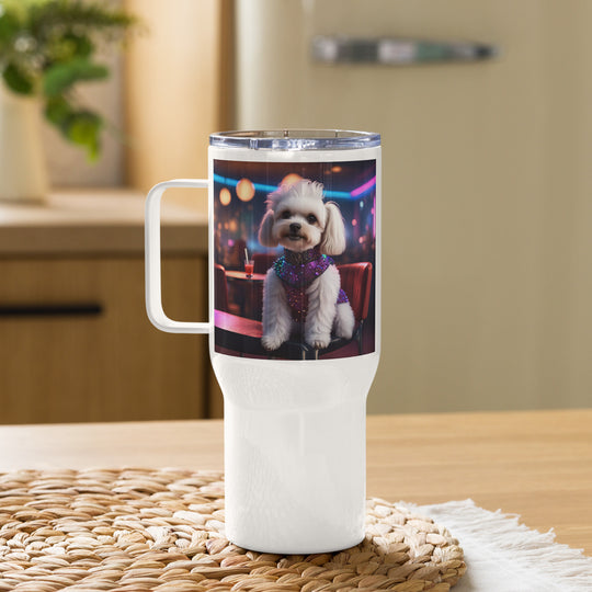 Maltipoo General- Travel mug with a handle v5