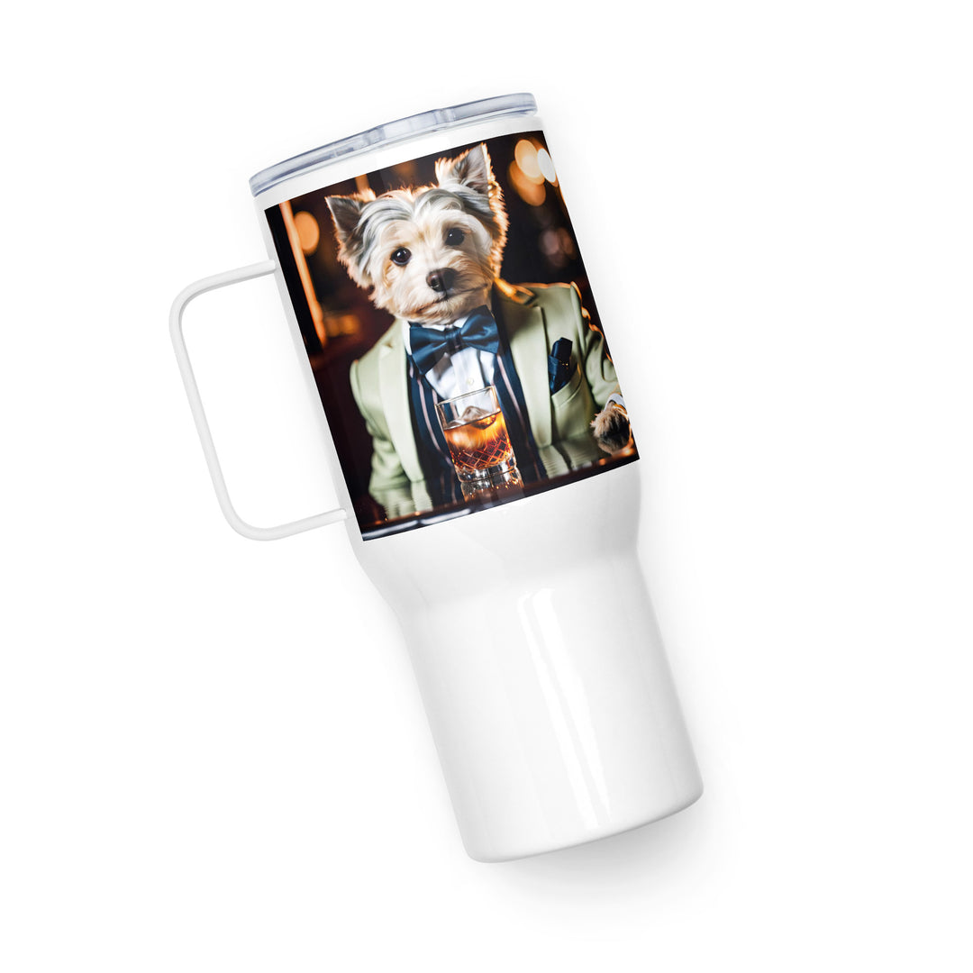 Morkie General- Travel mug with a handle