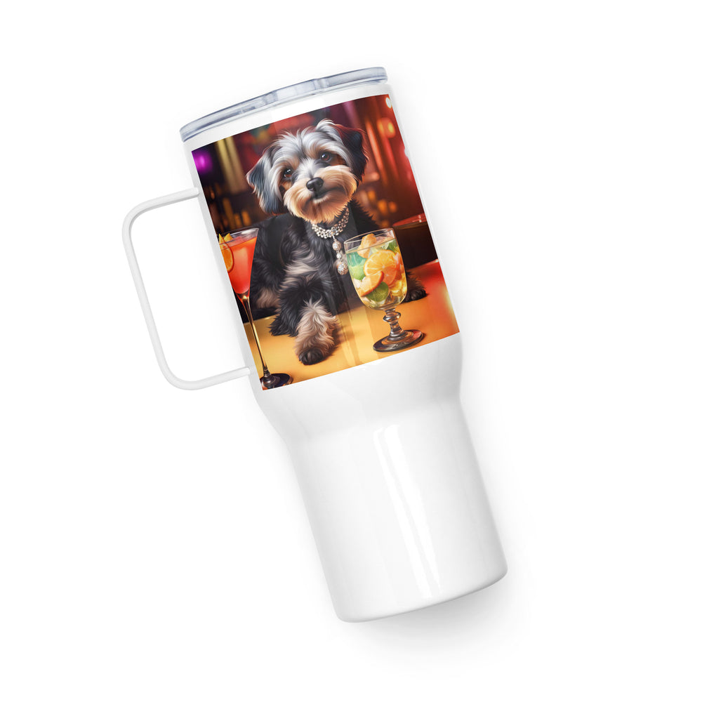 Yorkipoo General- Travel mug with a handle v8