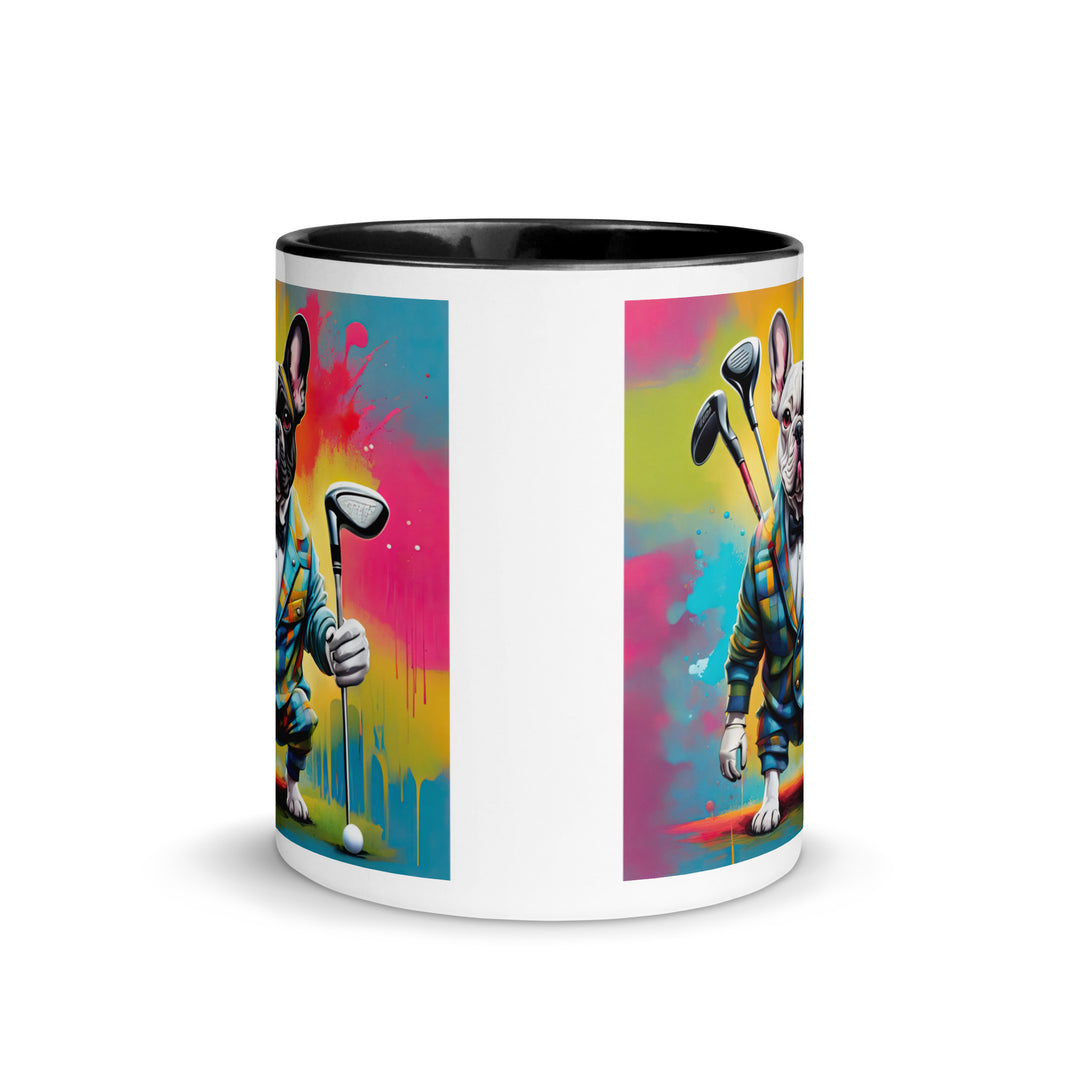 Mug with Color Inside-French Bulldog V2