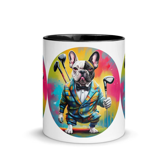 Mug with Color Inside-French Bulldog V5