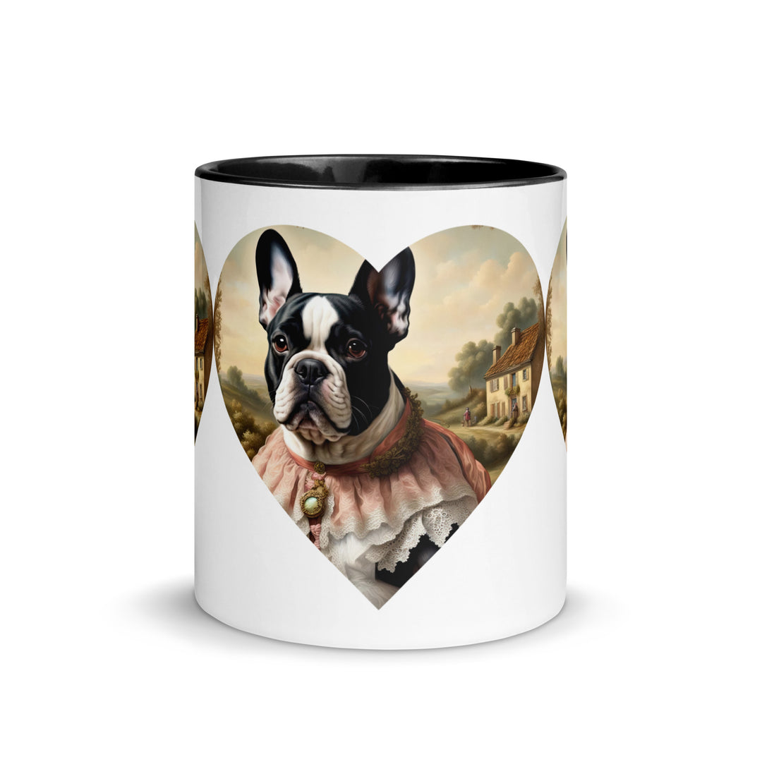 Mug with Color Inside-French Bulldog V6