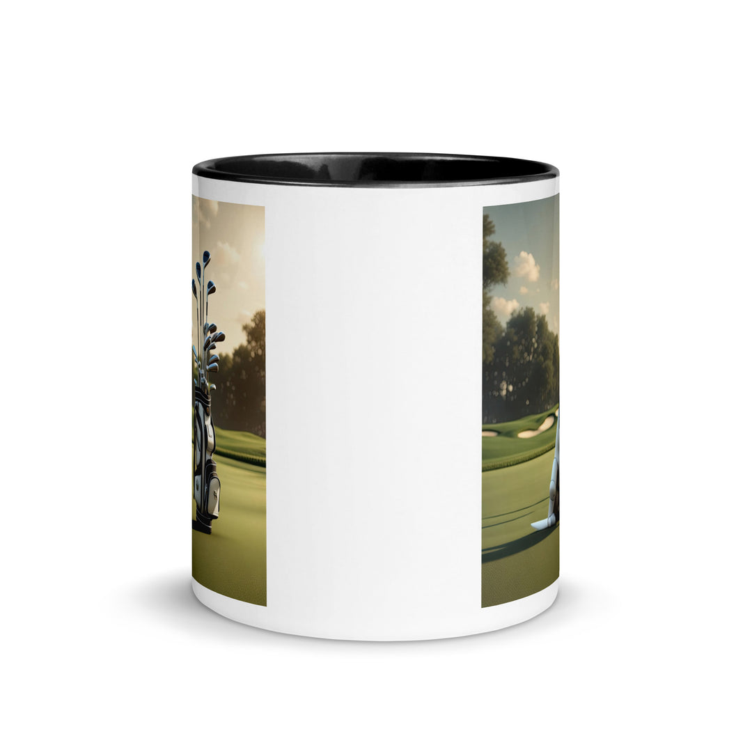 Mug with Color Inside-Labrador Retriever Golfer V5