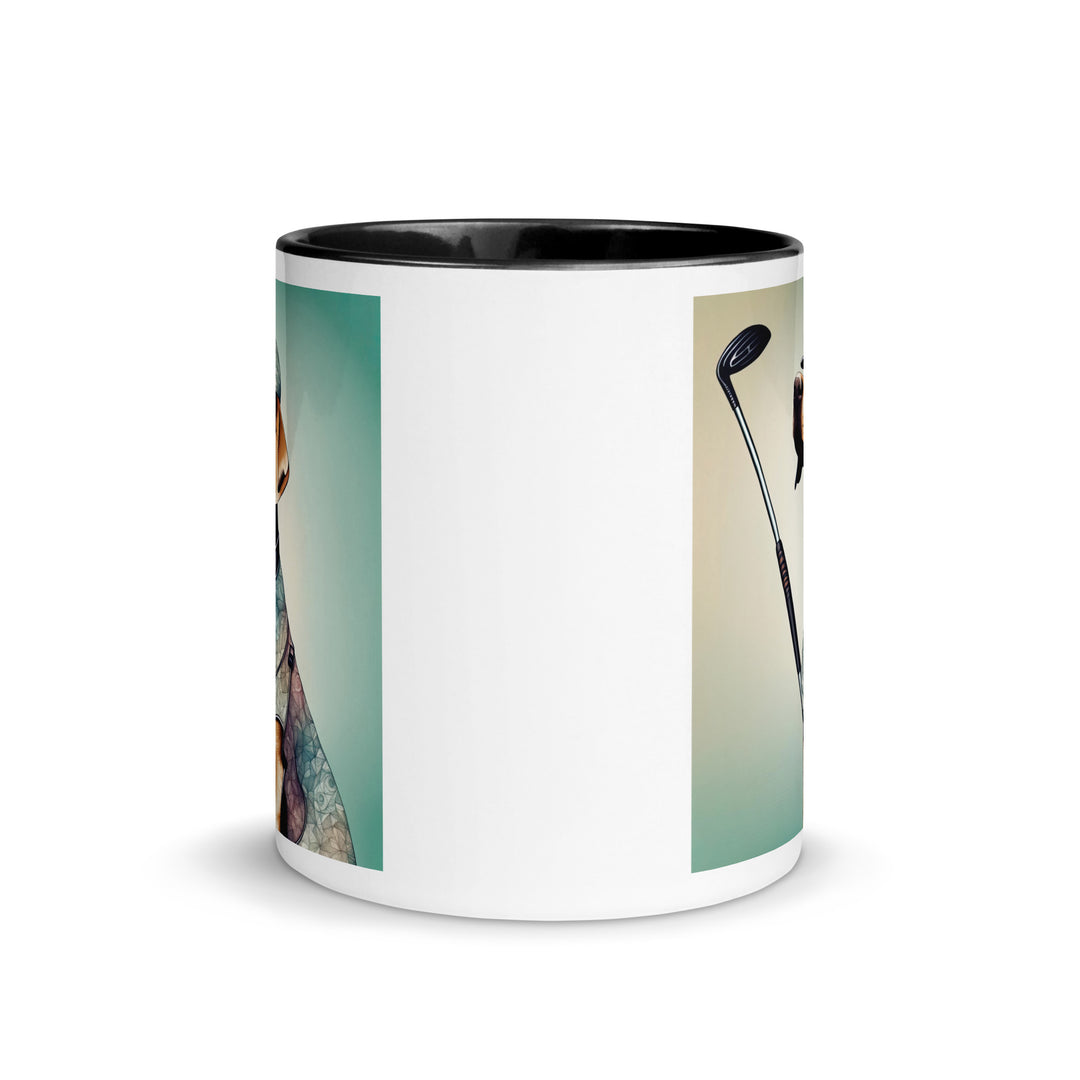 Mug with Color Inside-Labrador Retriever Golfer Labrador Retriever Golfer V18