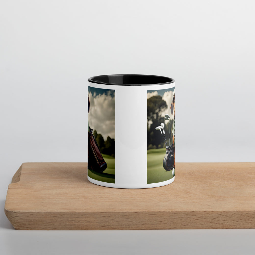 Dachshund Golfer- Mug with Color Inside