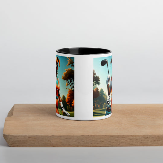 Boxer Golfer- Mug with Color Inside v4